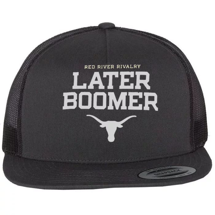 Texas Champion Red River Rivalry Slogan Longhorns Flat Bill Trucker Hat