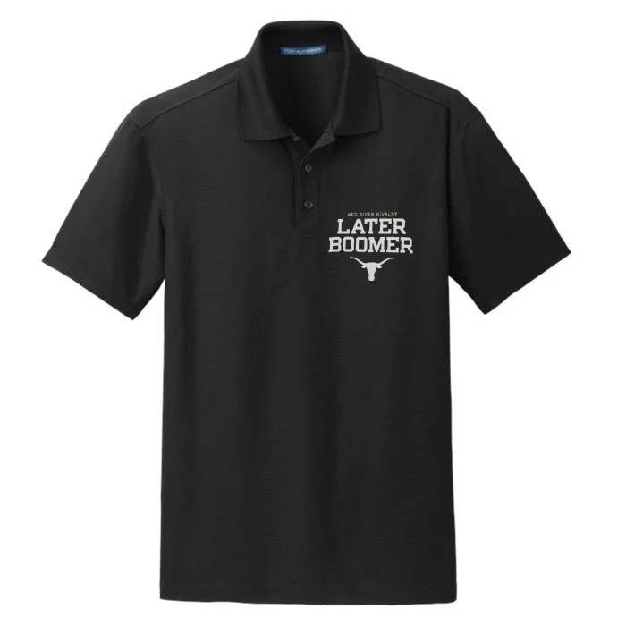 Texas Champion Red River Rivalry Slogan Longhorns Dry Zone Grid Performance Polo