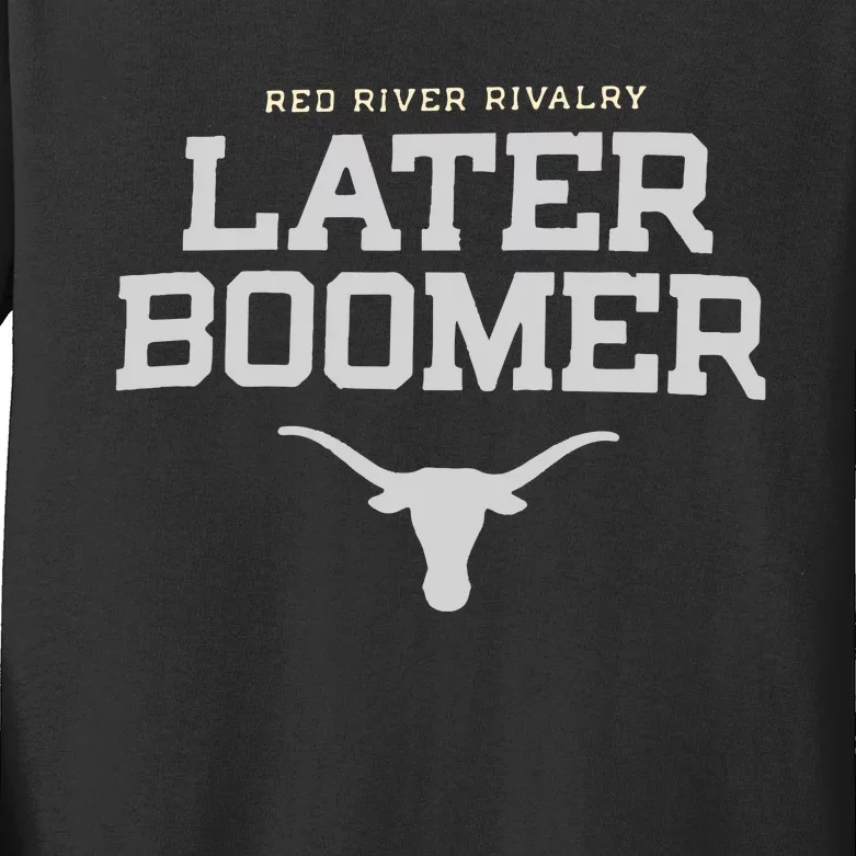 Texas Champion Red River Rivalry Slogan Longhorns Kids Long Sleeve Shirt