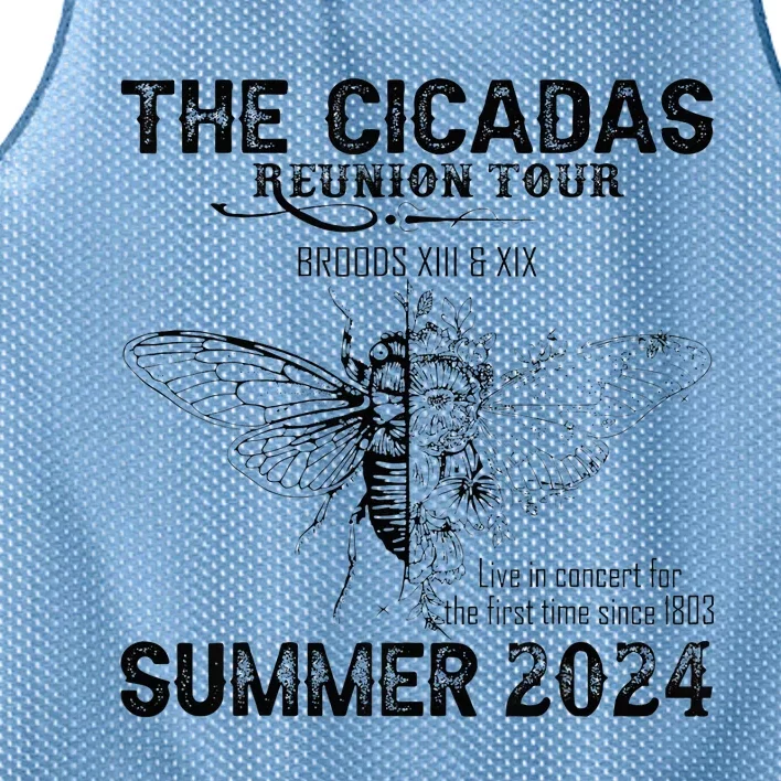 The Cicada Reunion U.S 2024 Broods Xiii And Xix Summer Mesh Reversible Basketball Jersey Tank