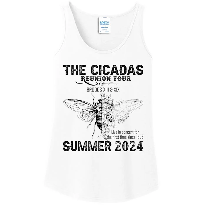 The Cicada Reunion U.S 2024 Broods Xiii And Xix Summer Ladies Essential Tank