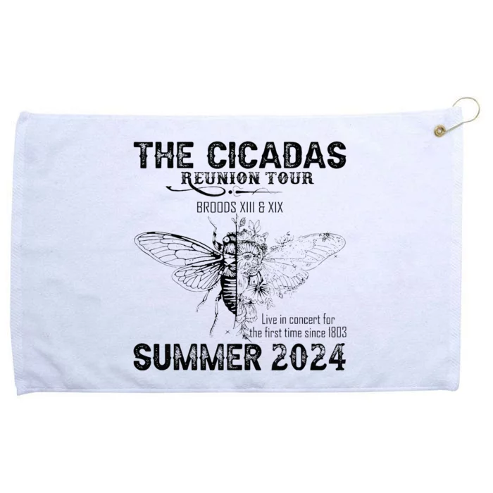 The Cicada Reunion U.S 2024 Broods Xiii And Xix Summer Grommeted Golf Towel