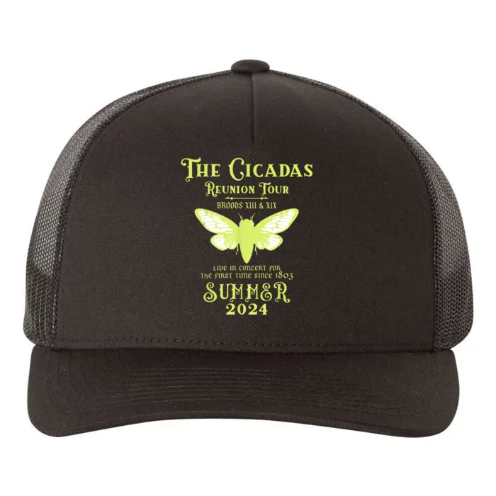 The Cicada Reunion U.S 2024 Cicada Concert Fest Lover Yupoong Adult 5-Panel Trucker Hat