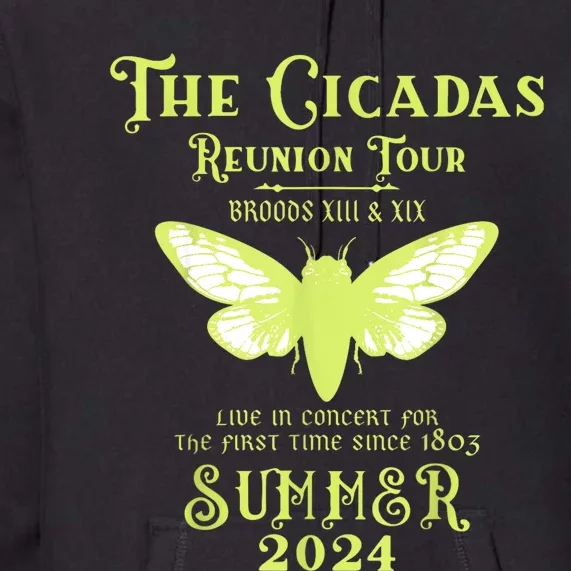 The Cicada Reunion U.S 2024 Cicada Concert Fest Lover Premium Hoodie