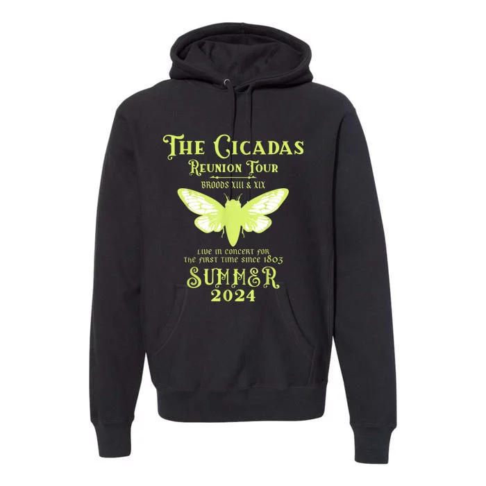 The Cicada Reunion U.S 2024 Cicada Concert Fest Lover Premium Hoodie