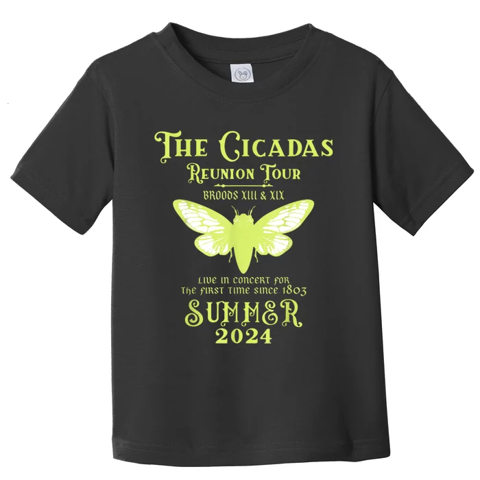 The Cicada Reunion U.S 2024 Cicada Concert Fest Lover Toddler T-Shirt