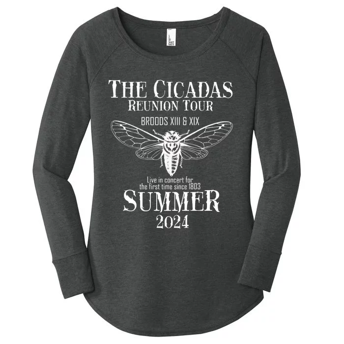 The Cicadas Reunion Broods Xiii And Xix Summer 2024 Women's Perfect Tri Tunic Long Sleeve Shirt