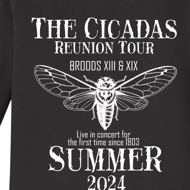 The Cicadas Reunion Broods Xiii And Xix Summer 2024 Baby Long Sleeve Bodysuit