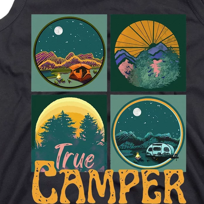 True Camper RV Tent Nature Outdoor Camping Hiker Tank Top