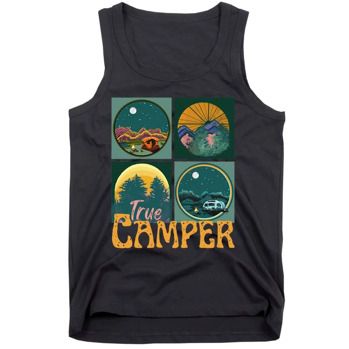 True Camper RV Tent Nature Outdoor Camping Hiker Tank Top