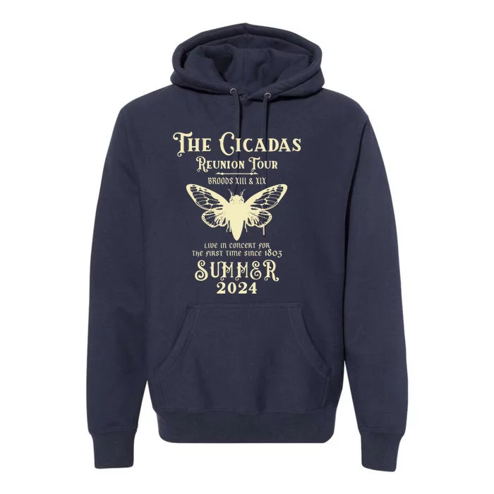 The Cicada Reunion Tours 2024 Cicada Concert Fest Lover Gift Premium Hoodie