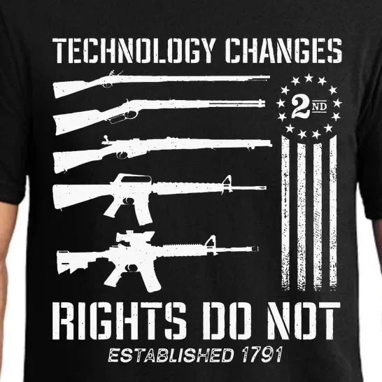 Technology Changes Rights Do Not Gun Rights 2A Statement Pajama Set