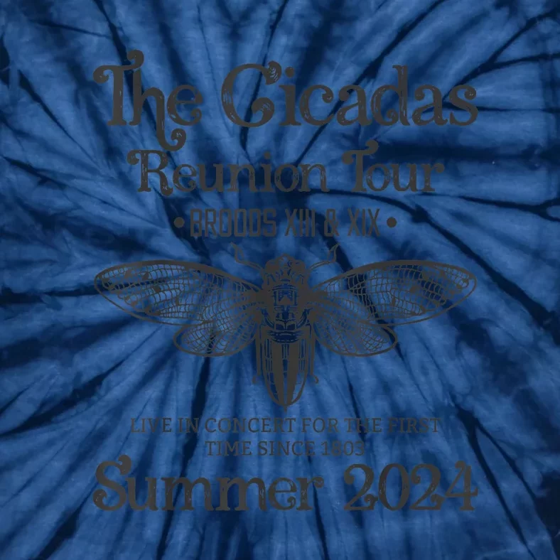 The Cicada Reunion U.S Tours 2024 Cicada Concert Fest Lover Gift Tie-Dye T-Shirt