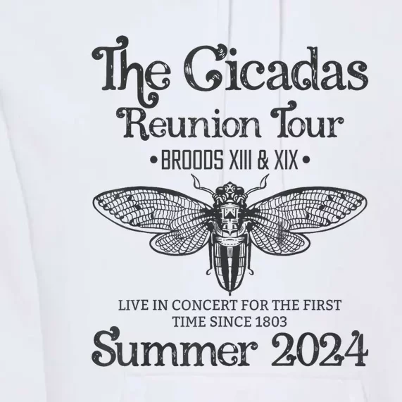 The Cicada Reunion U.S Tours 2024 Cicada Concert Fest Lover Gift Premium Hoodie