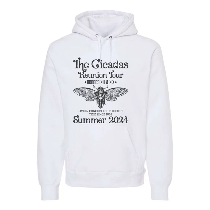 The Cicada Reunion U.S Tours 2024 Cicada Concert Fest Lover Gift Premium Hoodie