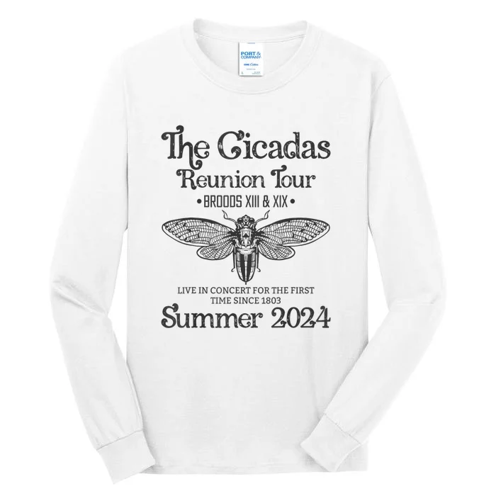 The Cicada Reunion U.S Tours 2024 Cicada Concert Fest Lover Gift Tall Long Sleeve T-Shirt