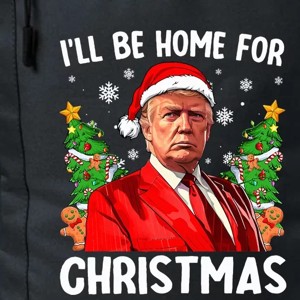 Trump Christmas Santa Hat Ill Be Home For Christmas Daily Commute Backpack