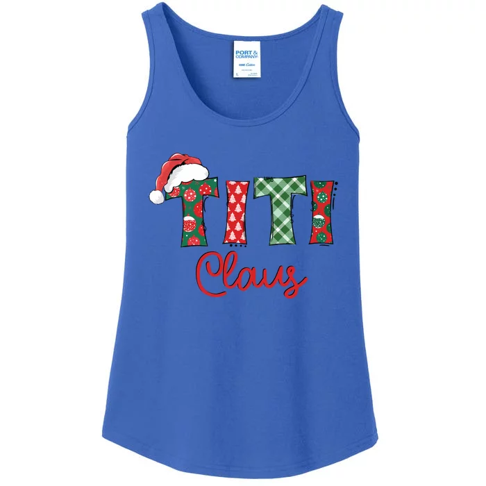 Titi Claus Santa Hat Merry Christmas Titi Funny Gift Meaningful Gift Ladies Essential Tank