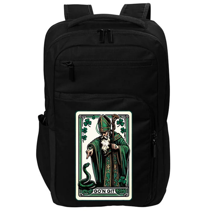 Tarot Card St Patricks Day Gon Git St Patrick Impact Tech Backpack