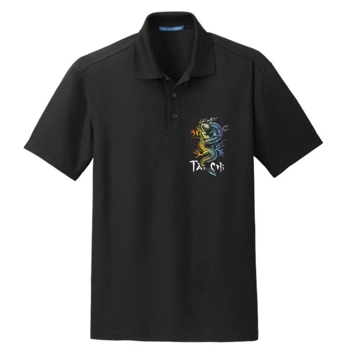 Tai Chi Spiritual Wellness Meditation Qi Gong Instructor Dry Zone Grid Performance Polo