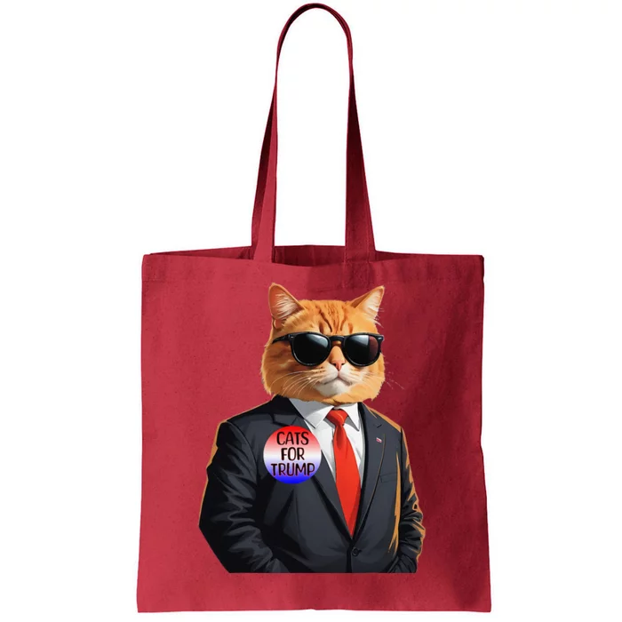 Trump Cats Support Well Dressed Cat Tote Bag