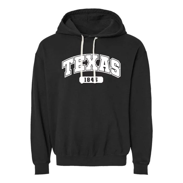 Texas Collegiate Style 1845 Garment-Dyed Fleece Hoodie