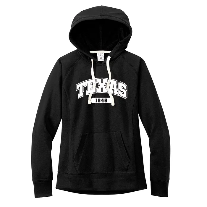 Texas Collegiate Style 1845 Women's Fleece Hoodie