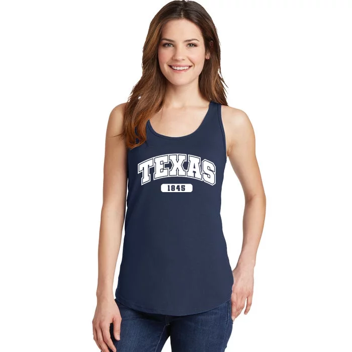 Texas Collegiate Style 1845 Ladies Essential Tank