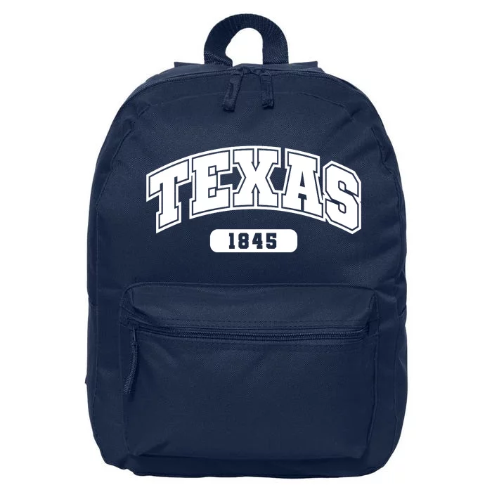 Texas Collegiate Style 1845 16 in Basic Backpack