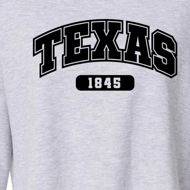 Texas Collegiate Style 1845 Cropped Pullover Crew