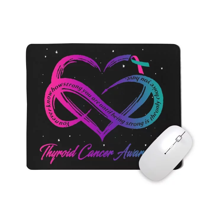 Thyroid Cancer Survivor Support Thyroid Cancer Warrior Mousepad