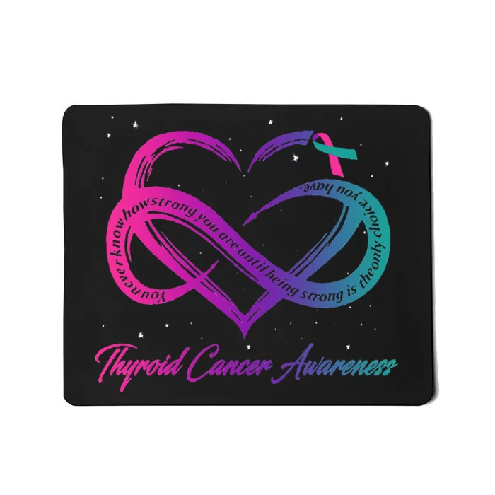 Thyroid Cancer Survivor Support Thyroid Cancer Warrior Mousepad