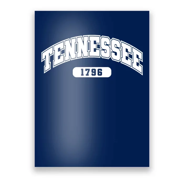 Tennessee Collegiate Style 1796 Poster