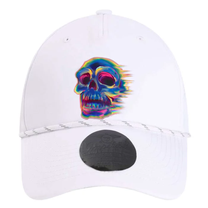 Trippy Colorful Skull Performance The Dyno Cap