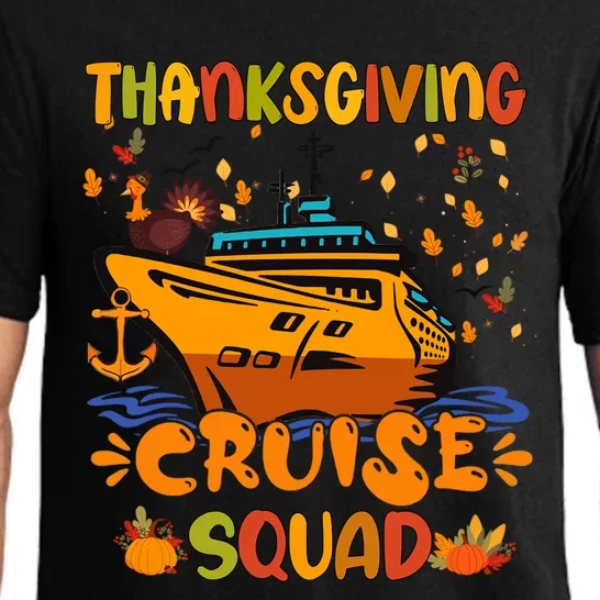 Thanksgiving Cruise Squad Matching Family Vacation Trip Gift Pajama Set