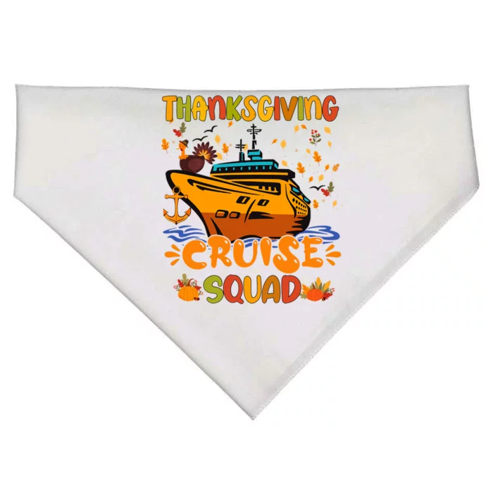 Thanksgiving Cruise Squad Matching Family Vacation Trip Gift USA-Made Doggie Bandana