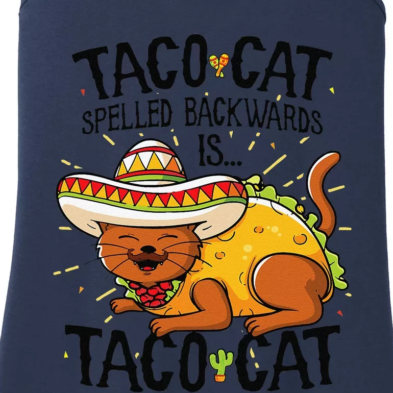 Taco Cat Spelled Backwards Is Taco Cat Funny Gift Ladies Essential Tank