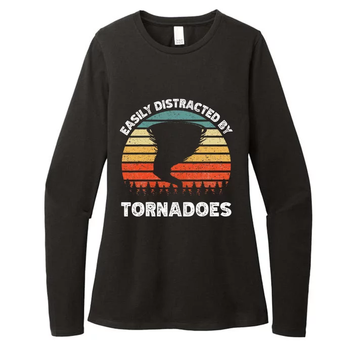 Tornado Chasing Storm Womens CVC Long Sleeve Shirt