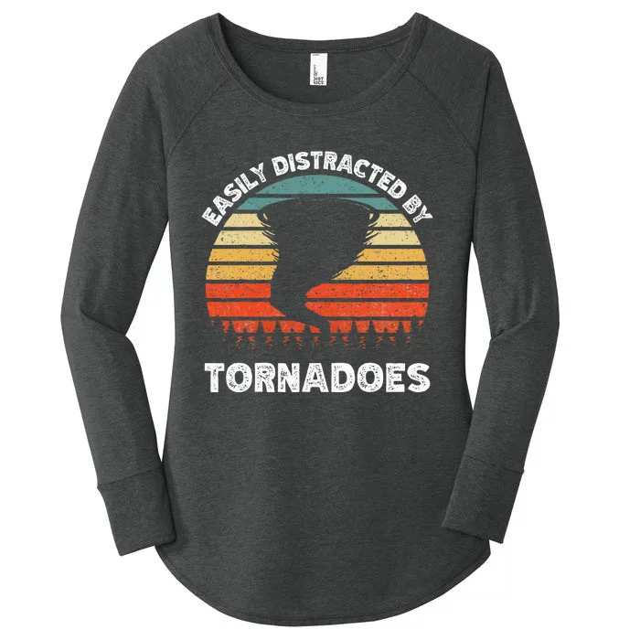 Tornado Chasing Storm Women's Perfect Tri Tunic Long Sleeve Shirt