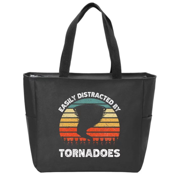 Tornado Chasing Storm Zip Tote Bag