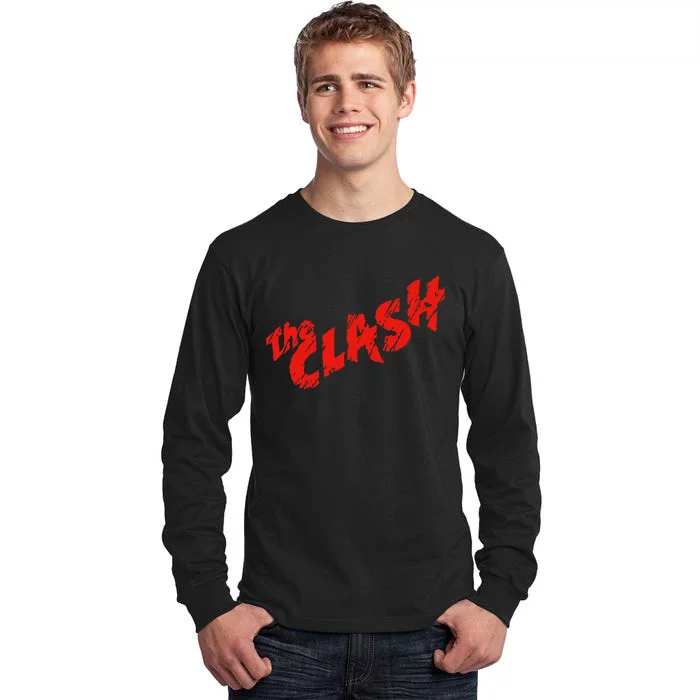 The Clash  Scratched Red Logo Tall Long Sleeve T-Shirt