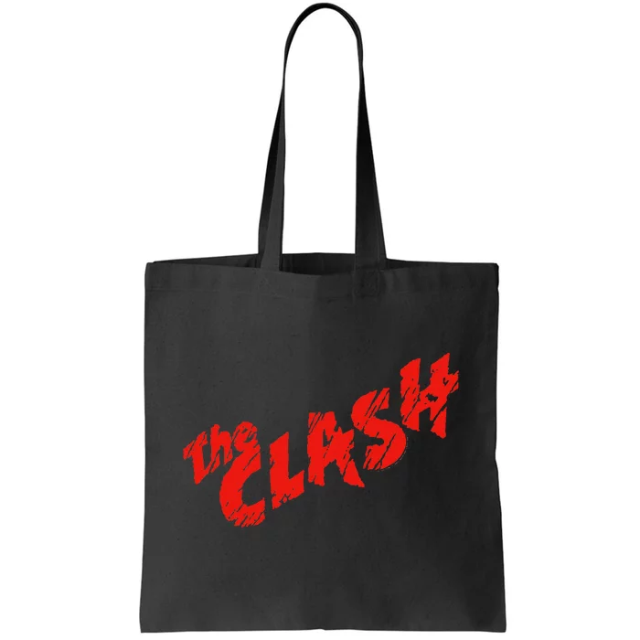 The Clash  Scratched Red Logo Tote Bag