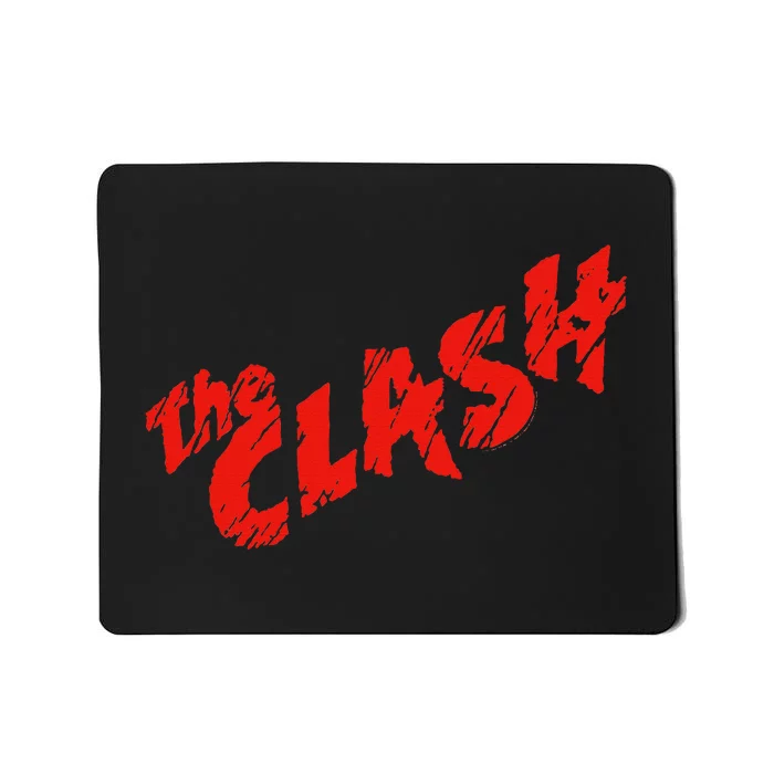 The Clash  Scratched Red Logo Mousepad