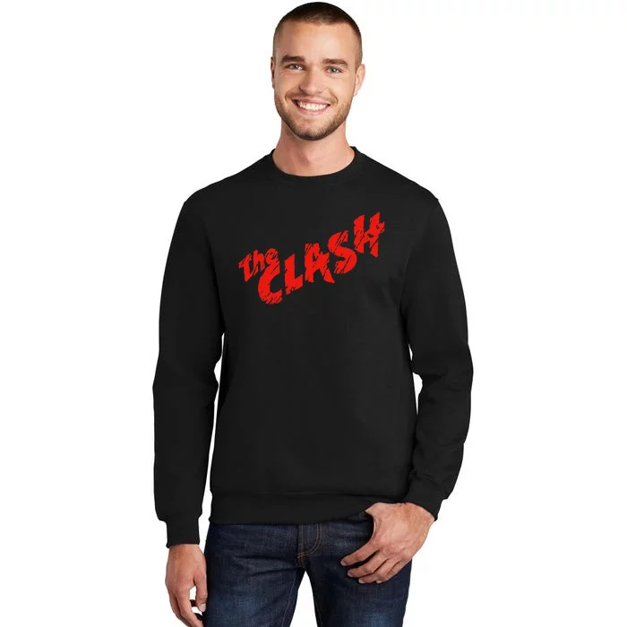 The Clash  Scratched Red Logo Tall Sweatshirt