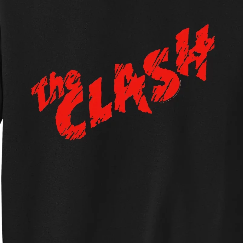 The Clash  Scratched Red Logo Tall Sweatshirt