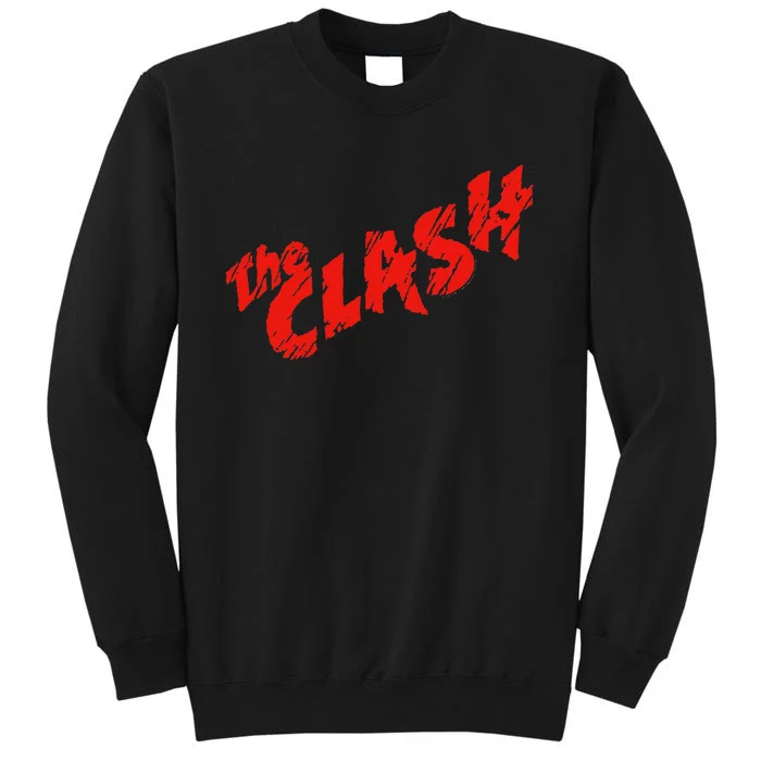 The Clash  Scratched Red Logo Tall Sweatshirt