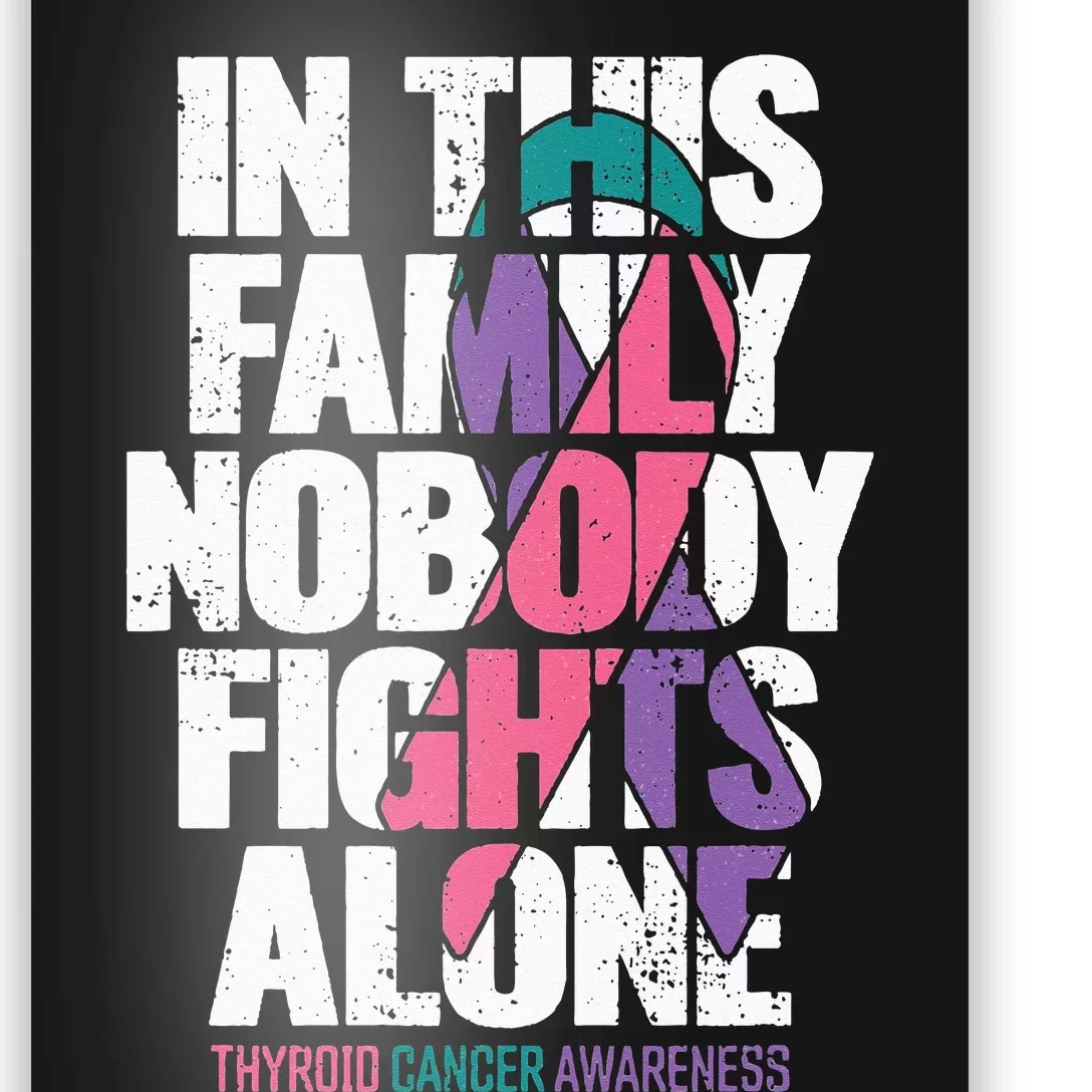 Thyroid Cancer Support Family Thyroid Cancer Awareness Poster