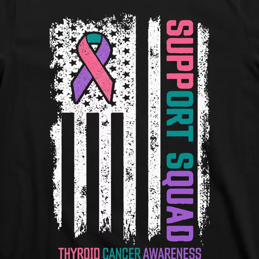 Thyroid Cancer Support Squad Thyroid Cancer Awareness T-Shirt