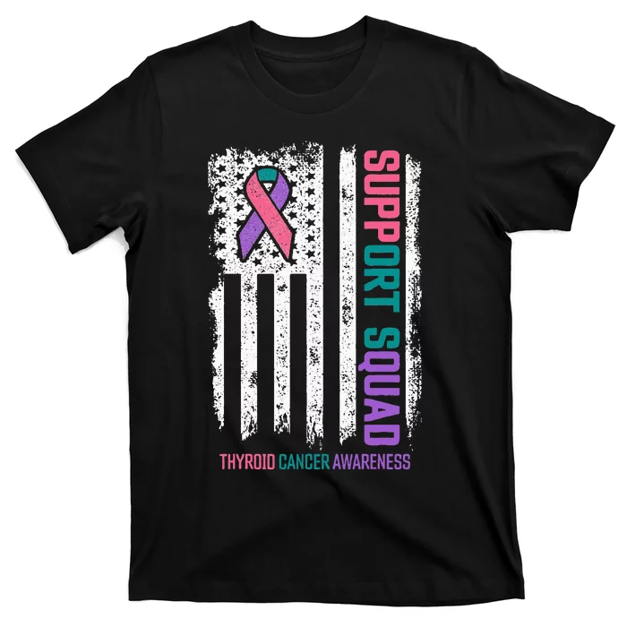 Thyroid Cancer Support Squad Thyroid Cancer Awareness T-Shirt