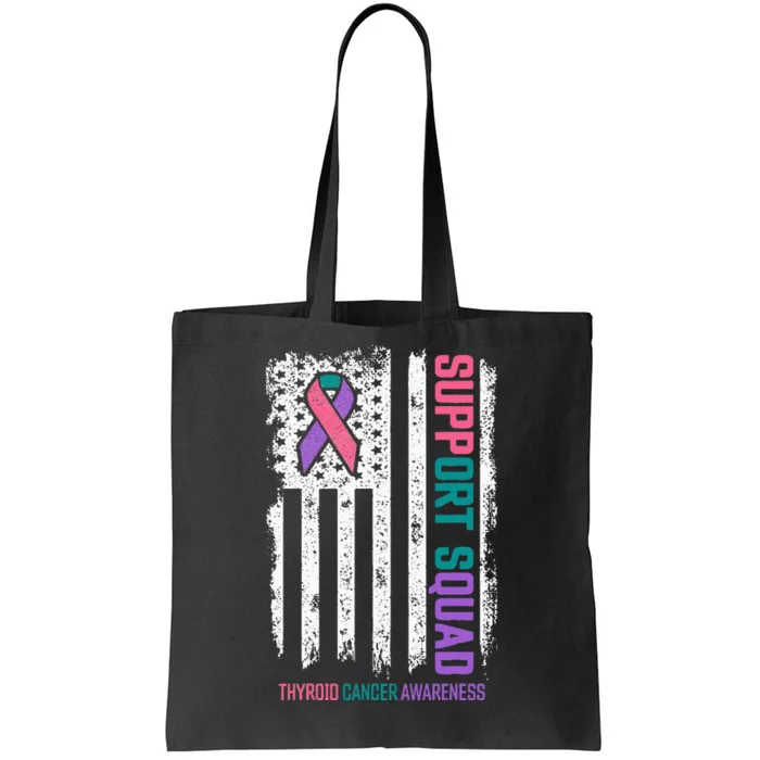 Thyroid Cancer Support Squad Thyroid Cancer Awareness Tote Bag